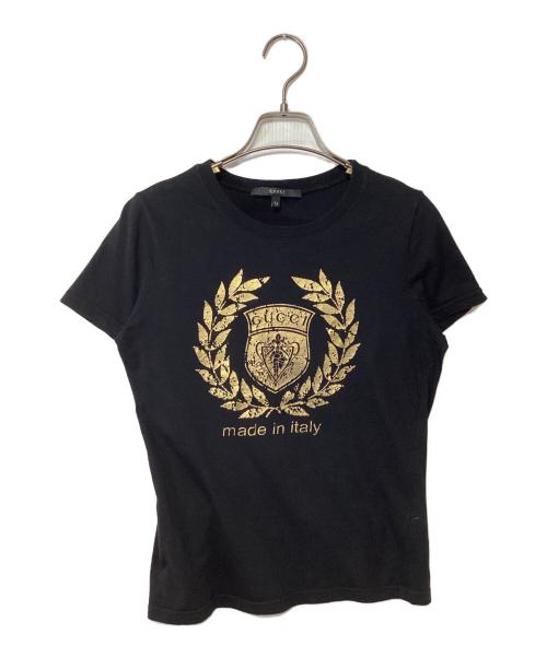 GUCCI（グッチ）GUCCI (グッチ) 半袖カットソー ブラック サイズ:XSの古着・服飾アイテム