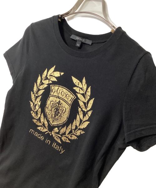 GUCCI（グッチ）GUCCI (グッチ) 半袖カットソー ブラック サイズ:XSの古着・服飾アイテム