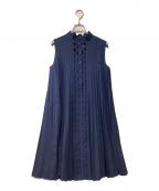 CELFORDセルフォード）の古着「ノースリーブ・キャミソールワンピース」｜ブルー