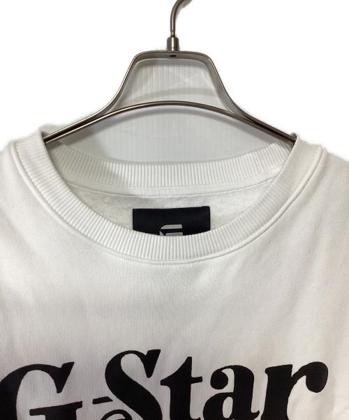 G-STAR RAW（ジースターロゥ）G-STAR RAW (ジースターロゥ) Unisex Foxy Boxy Sweater ホワイト サイズ:XLの古着・服飾アイテム