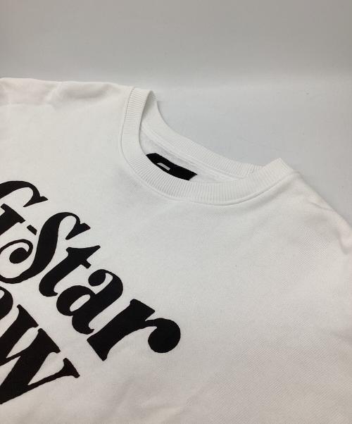 G-STAR RAW（ジースターロゥ）G-STAR RAW (ジースターロゥ) Unisex Foxy Boxy Sweater ホワイト サイズ:XLの古着・服飾アイテム