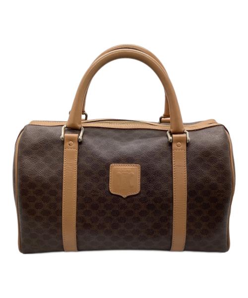 CELINE（セリーヌ）CELINE (セリーヌ) ミニボストンバッグ　OLD CELINE ブラウン×ベージュの古着・服飾アイテム