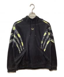 adidas Originals（アディダスオリジナル）の古着「パーカー」｜ブラック×グリーン