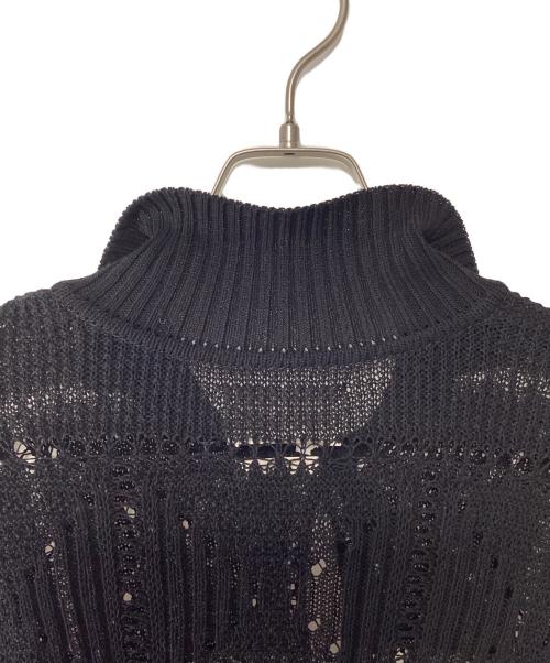 YOKE（ヨーク）YOKE (ヨーク) クロシェットニットシャツ ブラック サイズ:3の古着・服飾アイテム