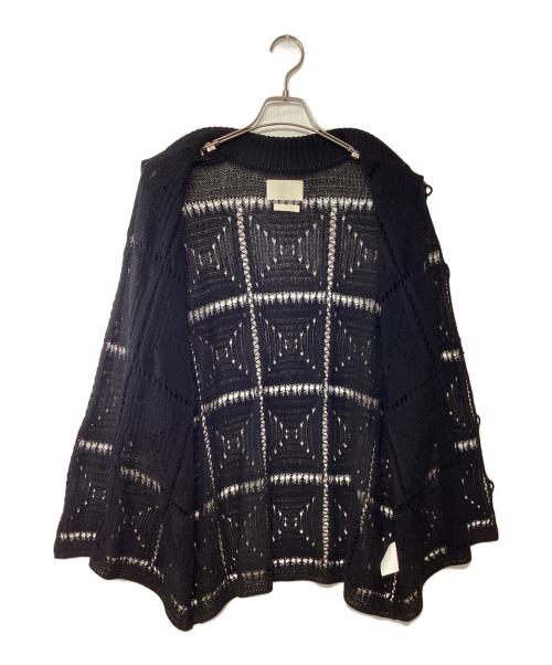 YOKE（ヨーク）YOKE (ヨーク) クロシェットニットシャツ ブラック サイズ:3の古着・服飾アイテム