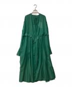 Ameriアメリ）の古着「SHEER CUT OFF LONG TOP」｜グリーン