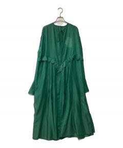 中古・古着通販】Ameri (アメリ) SOPHISTICATED PEPLUM DRESS グリーン