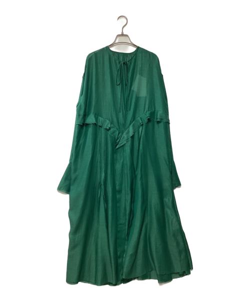 Ameri（アメリ）Ameri (アメリ) SHEER CUT OFF LONG TOP グリーン サイズ:Fの古着・服飾アイテム