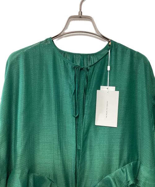 Ameri（アメリ）Ameri (アメリ) SHEER CUT OFF LONG TOP グリーン サイズ:Fの古着・服飾アイテム