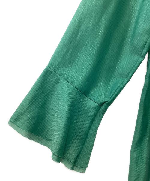 Ameri（アメリ）Ameri (アメリ) SHEER CUT OFF LONG TOP グリーン サイズ:Fの古着・服飾アイテム