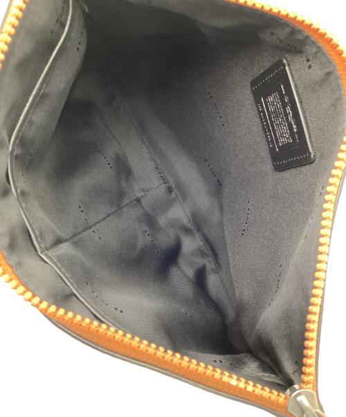 COACH（コーチ）COACH (コーチ) セカンドバッグ　	シグネチャー ベージュ×グリーン×オレンジの古着・服飾アイテム