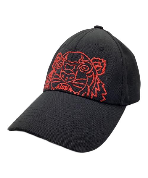 KENZO（ケンゾー）KENZO (ケンゾー) キャップ ブラック×レッドの古着・服飾アイテム