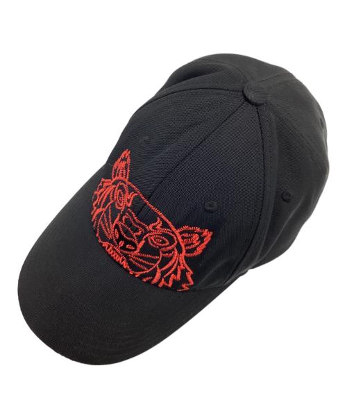 KENZO（ケンゾー）KENZO (ケンゾー) キャップ ブラック×レッドの古着・服飾アイテム