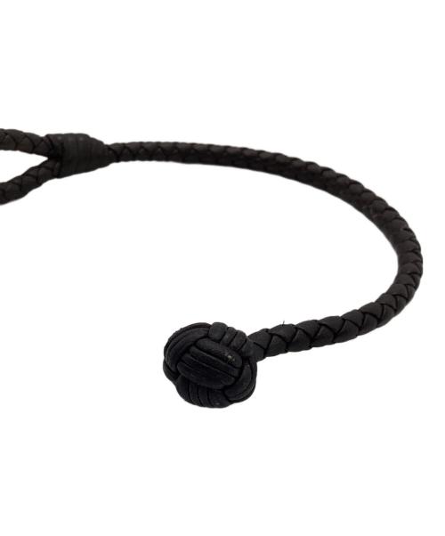 BOTTEGA VENETA（ボッテガベネタ）BOTTEGA VENETA (ボッテガベネタ) レザーブレスレット ブラウンの古着・服飾アイテム