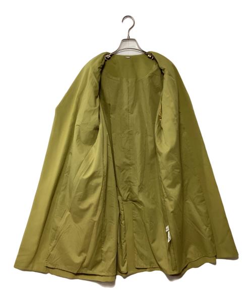 Mila Owen（ミラオーウェン）Mila Owen (ミラオーウェン) ラペルカラーボックス袖コート グリーンの古着・服飾アイテム