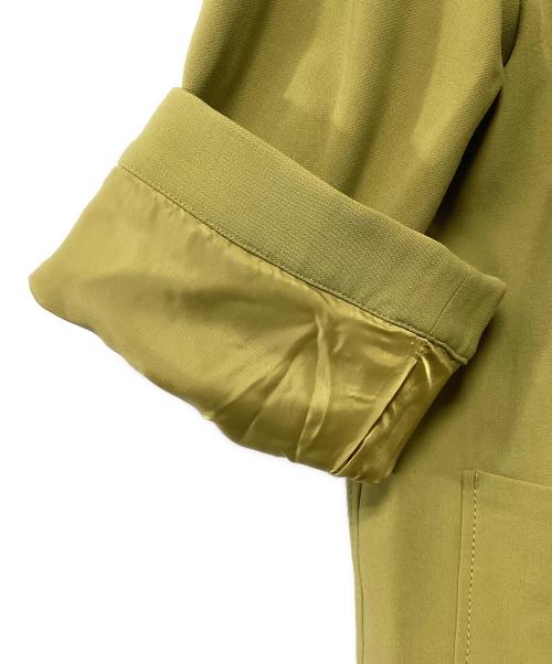 Mila Owen（ミラオーウェン）Mila Owen (ミラオーウェン) ラペルカラーボックス袖コート グリーンの古着・服飾アイテム