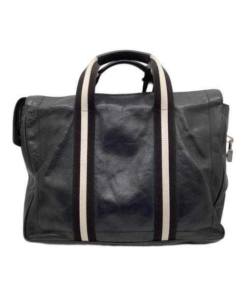BALLY（バリー）BALLY (バリー) ブリーフケース　	TAPRUS AYGA ブラック×ホワイトの古着・服飾アイテム