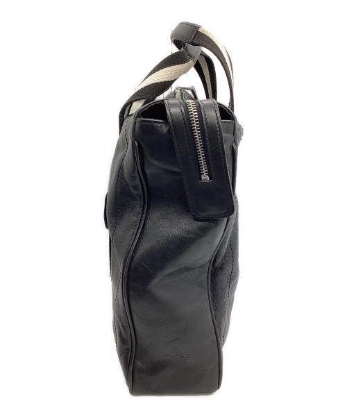 BALLY（バリー）BALLY (バリー) ブリーフケース　	TAPRUS AYGA ブラック×ホワイトの古着・服飾アイテム