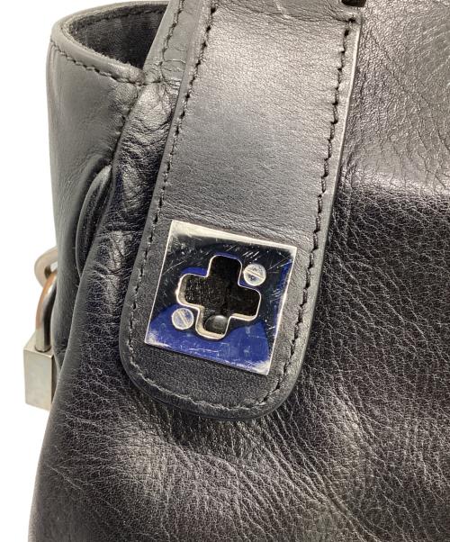 BALLY（バリー）BALLY (バリー) ブリーフケース　	TAPRUS AYGA ブラック×ホワイトの古着・服飾アイテム