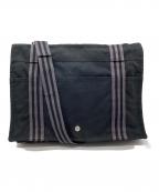 HERMESエルメス）の古着「フールトゥ バサスMM」｜ブラック×グレー