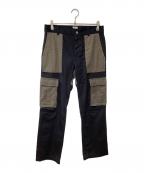 SIMPLY COMPLICATEDシンプリーコンプリケイティド）の古着「カーゴパンツ」｜ブラック×カーキ