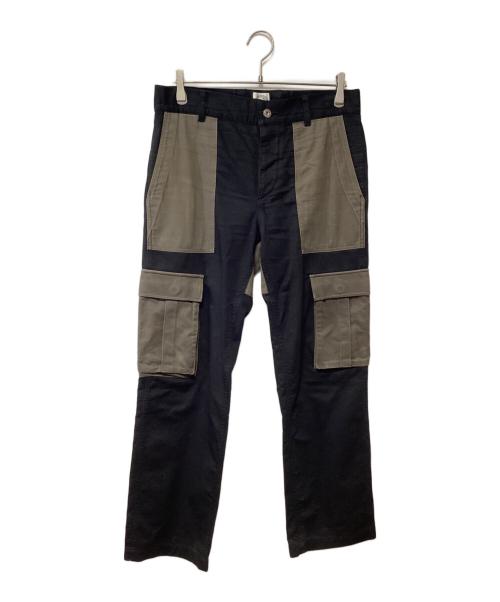 SIMPLY COMPLICATED（シンプリーコンプリケイティド）SIMPLY COMPLICATED (シンプリーコンプリケイティド) カーゴパンツ ブラック×カーキ サイズ:Mの古着・服飾アイテム