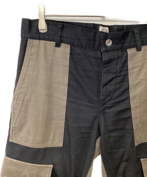 SIMPLY COMPLICATED（シンプリーコンプリケイティド）SIMPLY COMPLICATED (シンプリーコンプリケイティド) カーゴパンツ ブラック×カーキ サイズ:Mの古着・服飾アイテム