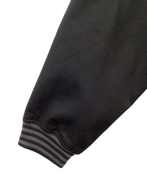 UNDEFEATED（アンディフィーテッド）UNDEFEATED (アンディフィーテッド) ベースボールジャケット ブラック×グレー サイズ:MEDIUMの古着・服飾アイテム