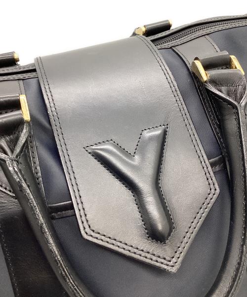 Yves Saint Laurent（イヴサンローラン）Yves Saint Laurent (イヴサンローラン) ボストンバッグ ネイビーの古着・服飾アイテム