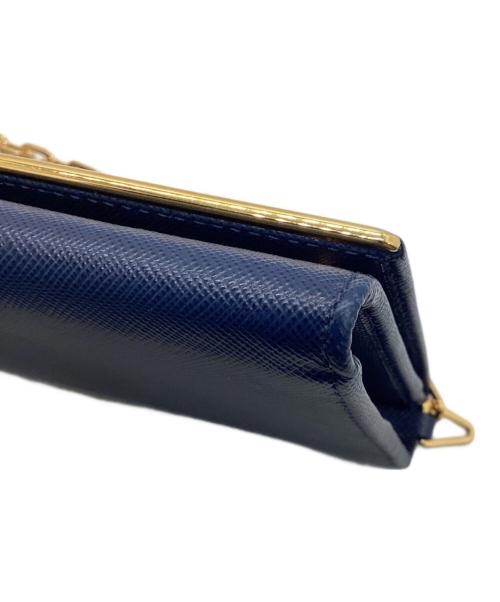 PRADA（プラダ）PRADA (プラダ) チェーンショルダーバッグ　サフィアーノ ブルーの古着・服飾アイテム