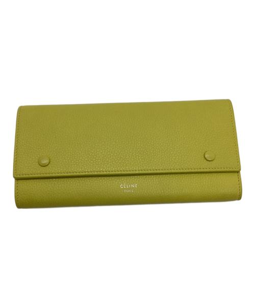 CELINE（セリーヌ）CELINE (セリーヌ) 長財布 ライトグリーンの古着・服飾アイテム