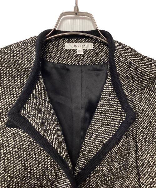 moussy（マウジー）moussy (マウジー) ツイードジャケット ブラック×ホワイト サイズ:2の古着・服飾アイテム