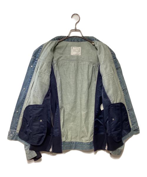 sacai（サカイ）sacai (サカイ) Denim x MA-1 Jacket インディゴ サイズ:2の古着・服飾アイテム