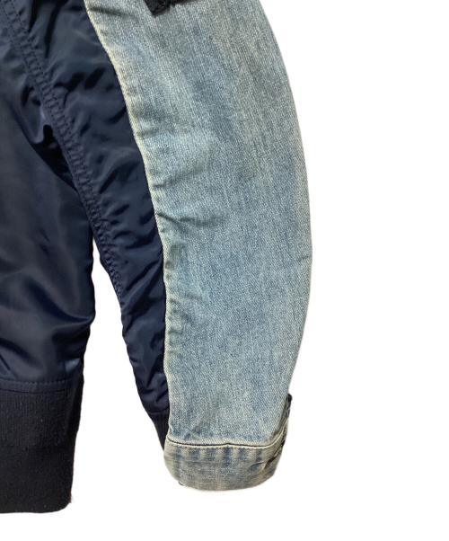 sacai（サカイ）sacai (サカイ) Denim x MA-1 Jacket インディゴ サイズ:2の古着・服飾アイテム
