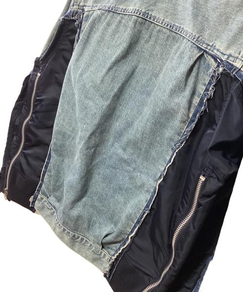 sacai（サカイ）sacai (サカイ) Denim x MA-1 Jacket インディゴ サイズ:2の古着・服飾アイテム