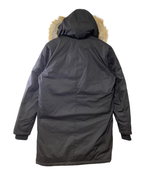 DIESEL（ディーゼル）DIESEL (ディーゼル) ファー付きモッズコート ブラック サイズ:Mの古着・服飾アイテム