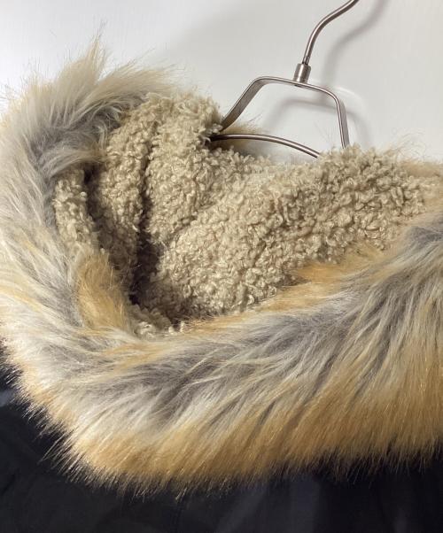 DIESEL（ディーゼル）DIESEL (ディーゼル) ファー付きモッズコート ブラック サイズ:Mの古着・服飾アイテム