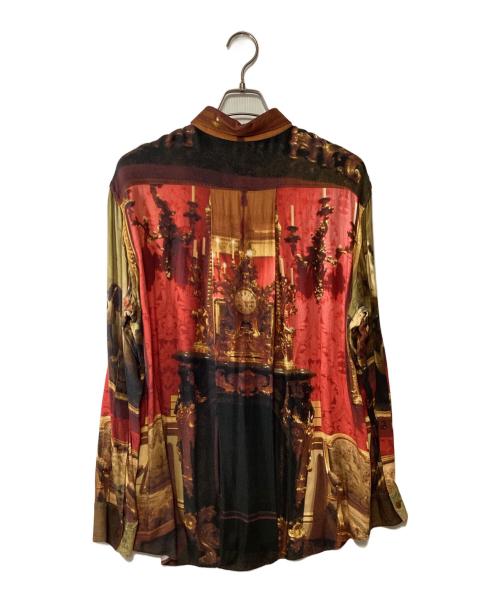 Vivienne Westwood（ヴィヴィアンウエストウッド）Vivienne Westwood (ヴィヴィアンウエストウッド) 柄シャツ レッド×ブラウン サイズ:46の古着・服飾アイテム