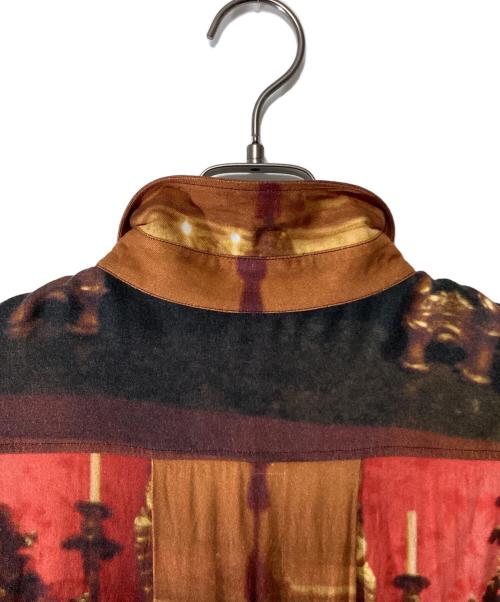 Vivienne Westwood（ヴィヴィアンウエストウッド）Vivienne Westwood (ヴィヴィアンウエストウッド) 柄シャツ レッド×ブラウン サイズ:46の古着・服飾アイテム
