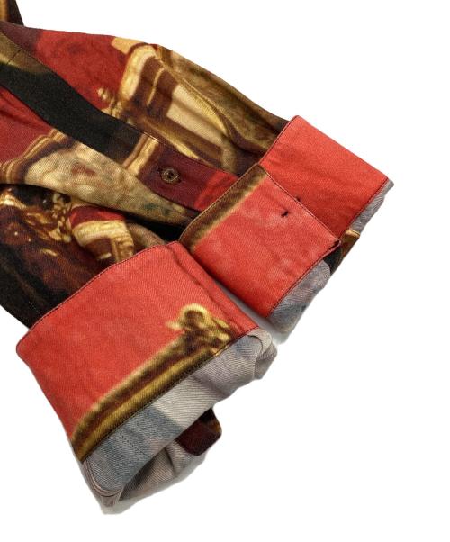 Vivienne Westwood（ヴィヴィアンウエストウッド）Vivienne Westwood (ヴィヴィアンウエストウッド) 柄シャツ レッド×ブラウン サイズ:46の古着・服飾アイテム