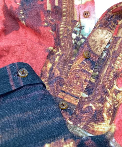 Vivienne Westwood（ヴィヴィアンウエストウッド）Vivienne Westwood (ヴィヴィアンウエストウッド) 柄シャツ レッド×ブラウン サイズ:46の古着・服飾アイテム