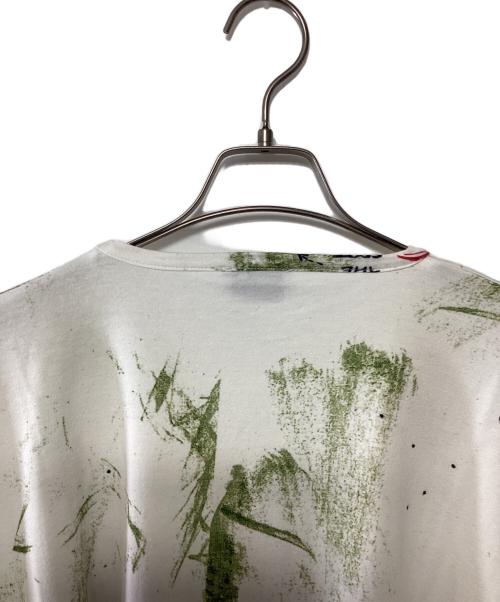 Vivienne Westwood（ヴィヴィアンウエストウッド）Vivienne Westwood (ヴィヴィアンウエストウッド) オーバーサイズカットソー グリーン×ホワイト サイズ:Fの古着・服飾アイテム