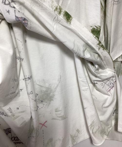 Vivienne Westwood（ヴィヴィアンウエストウッド）Vivienne Westwood (ヴィヴィアンウエストウッド) オーバーサイズカットソー グリーン×ホワイト サイズ:Fの古着・服飾アイテム