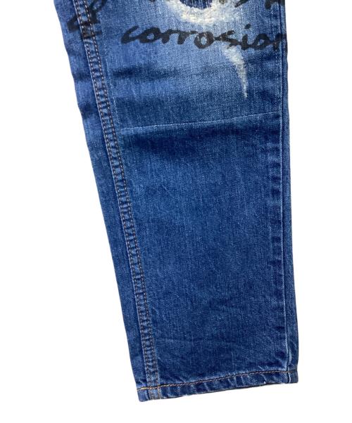 Vivienne Westwood（ヴィヴィアンウエストウッド）Vivienne Westwood (ヴィヴィアンウエストウッド) ダメージ加工デニムパンツ インディゴ サイズ:36の古着・服飾アイテム