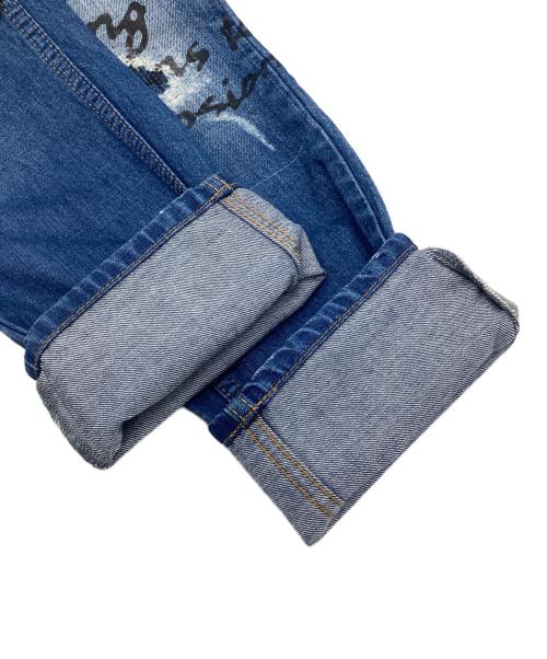 Vivienne Westwood（ヴィヴィアンウエストウッド）Vivienne Westwood (ヴィヴィアンウエストウッド) ダメージ加工デニムパンツ インディゴ サイズ:36の古着・服飾アイテム