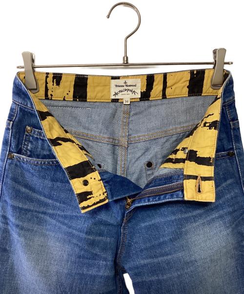 Vivienne Westwood（ヴィヴィアンウエストウッド）Vivienne Westwood (ヴィヴィアンウエストウッド) デニムパンツ インディゴ サイズ:36の古着・服飾アイテム