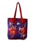 Vivienne Westwood (ヴィヴィアンウエストウッド) キャンバストートバッグ レッド×ネイビー：9000円