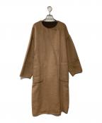 TSUHARU by samansa Mos2ツハル バイ サマンサモスモス）の古着「リバーシブルコート」｜ベージュ×ブラウン