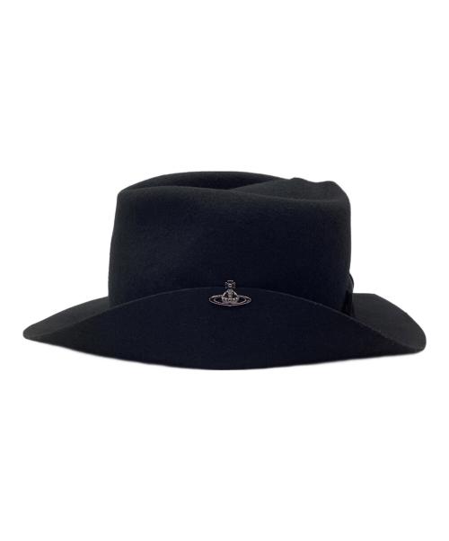 Vivienne Westwood（ヴィヴィアンウエストウッド）Vivienne Westwood (ヴィヴィアンウエストウッド) ハット ブラック サイズ:F 未使用品の古着・服飾アイテム