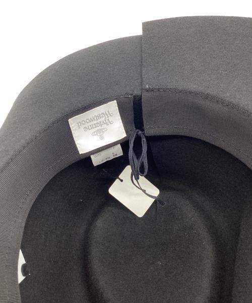 Vivienne Westwood（ヴィヴィアンウエストウッド）Vivienne Westwood (ヴィヴィアンウエストウッド) ハット ブラック サイズ:F 未使用品の古着・服飾アイテム